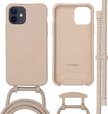Produktbild von imoshion Color Backcover mit abnehmbarem Handykette und MagSafe iPhone 12 (Pro) - Nude