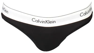 Produktbild von Damen-Brasilianisch-Slip Schwarz: Elastikbund & Kontrastdetails