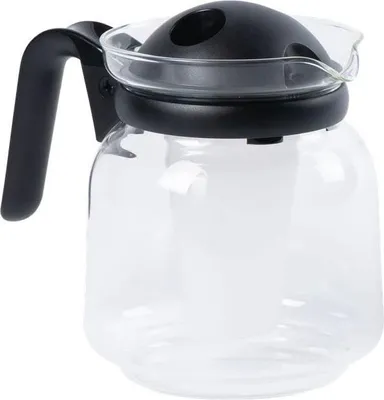 Glaskanne mikrowellengeeignet 1 Liter mit Deckel und Griff