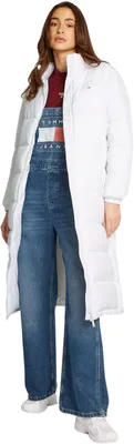Produktbild von Tommy Jeans Damen Daunenmantel Maxi Essential Puffer Knielang, Weiß (White), M