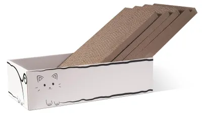 Image de Omgoods - Coffret de 5 poteaux en carton pour chats