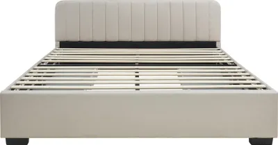 Produktbild von Polsterbett 'Nofrenna' Doppelbett mit 4 Schubladen 160 x 200 cm Leinen Beige