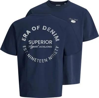 Produktbild von Jack&Jones XXL T-Shirt Rückenprint navy JJEDOVER