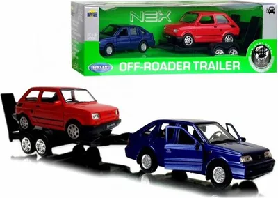 Produktbild von Modellfahrzeuge Spielset mit Abschleppwagen und 2 Spielzeugautos für Kinder