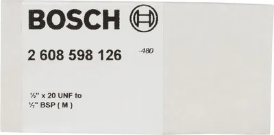 Produktbild von Adapter für Diamantbohrkronen. Maschinenseite 1/2 Zoll, Kronenseite G 1/2 Zoll