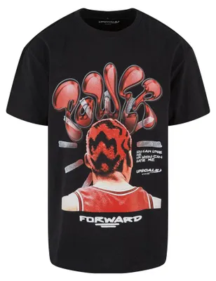 Image de Mister Tee - T-shirt "Power Forward 2.0" pour hommes, coupe oversize, référence TN2404 (Taille M), couleur noire