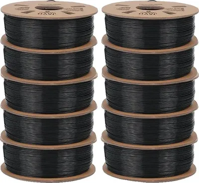 Obrázok produktu pre 3D filament, ekologický materiál, vysoká kvalita tlače, PLA čierny 10 roliek