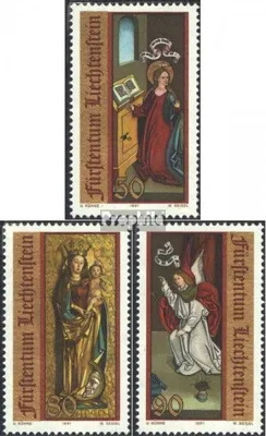Produktbild von Briefmarken Liechtenstein 1991 Mi 1027-1029 (kompl.Ausg.) gestempelt Weihnachten