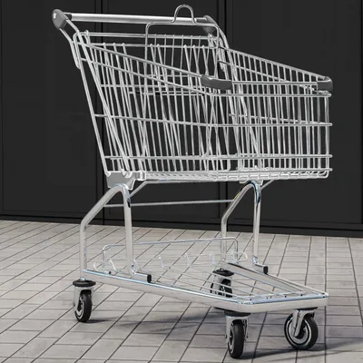 Produktbild von 2er-Set ZEUS | Einkaufswagen | 240 Liter | Anthrazit | + Kindersitz | + Ablagefläche | Supermarktwagen