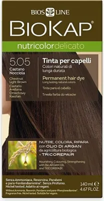 Imagen del producto de Nutricolor Delicato - Tinte para el cabello 5.05 Castaño claro, color castaño 140 ml