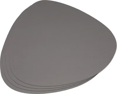 Produktbild von STILVORA Tischsets Untersetzer 4er Set, Platzset, Tischmatten, Tischdeko, Essen, Getränke, Küche & Esszimmer, stilvoll & pflegeleicht, Grau