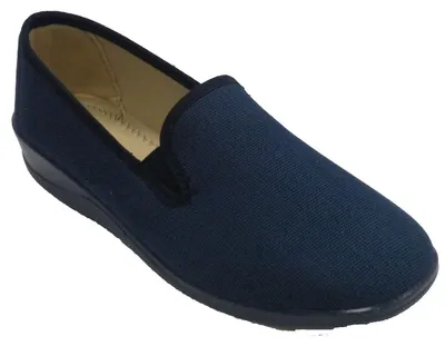 Imagen del producto de Solidchoice - Zapatillas deportivas para mujer de estilo "damessneaker" en azul marino, con cordones elásticos, talla 39 EU