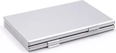 Produktbild von vhbw Etui für 2x SD, SDHC, SDXC Speicherkarten, 16x Micro-SD / Transflash Speicherkarten - Case Silber