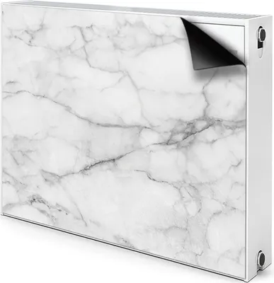 Produktbild von Magnet Radiator Magnet Mat Heizkörper Heizung Verkleidung Abdeckung 80x60 cm  - Marmor, Grau