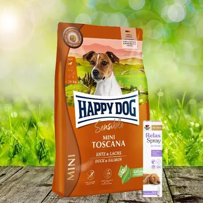 Immagine prodotto di Happy Dog Supreme Mini Toscana 4 kg + Doppelherz Spray Relax 90 ml