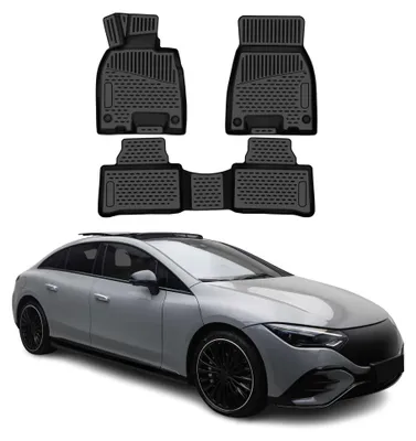 Image de OMAC Tapis de sol pour Mercedes EQE V295 2023-2026 caoutchouc TPE Noir, Image générée par une IA