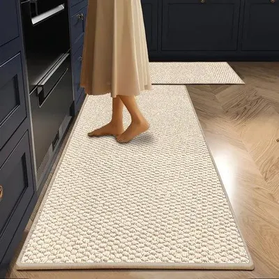Produktbild von Famanu Küchenläufer strapazierfähig und rutschfest - beige, 43 x 180 cm