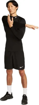 Produktbild von Nike Dri-Fit Fitness Mock-Neck Long-Sleeve Top Black/White 2XL Thermokleidung