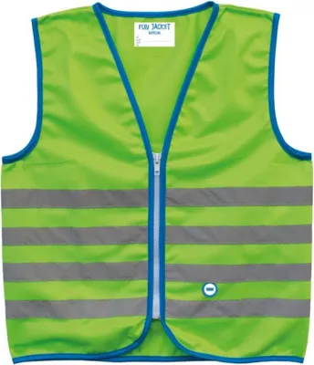 Produktbild von Wowow Sicherheitsweste 'Fun Jacket' für Kinder, Größe L, grün (1 Stück)