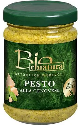 Produktbild von Rinatura Pesto alla Genovese  125 G Glas  Glutenfrei Frei von Ei