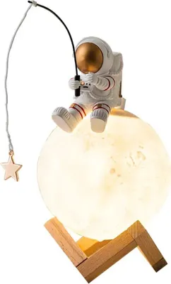 Obrázok produktu pre Nočná lampa so zvlhčovačom vzduchu s motívom sediaceho astronauta