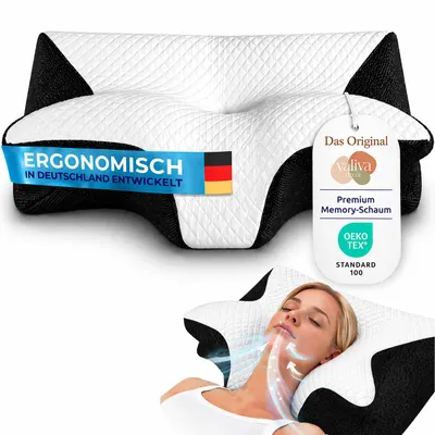 Zdjęcie produktu dla Poduszka pod szyję Poduszka Ergonomiczna poduszka ortopedyczna Przeciwbólowa poduszka do spania Poduszka z pianki memory foam Dla osób śpiących na boku YaLiva_Decor®