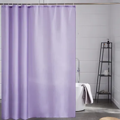 Productafbeelding van Douchegordijn, waterafstotend, schimmelwerend, H210 x B180 cm, paars, polyester, verpakking met 1 stuk