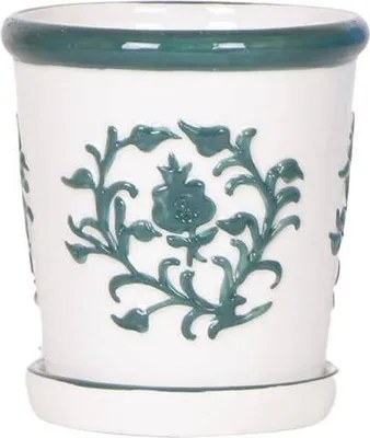 Immagine prodotto di Vaso Malaga - Verde - Ø9cm - Vaso decorativo in VetroVetroceramica in stile