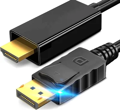 Produktbild von DISPLAYPORT zu HDMI 4k DP-HDMI KABEL 1m