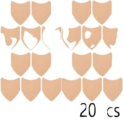 Immagine prodotto di Cerotti per cosce, design anti-sfregamento, adesivi monouso, colore kaki, confezione da 20 pezzi