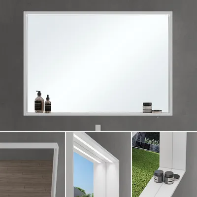 Produktbild von Mai & Mai Spiegelschrank Bad mit Beleuchtung Badezimmerschrank Hängeschrank Badezimmerspiegel BxTxH 120x12x70 cm Weiß matt Spiegelschrank-01