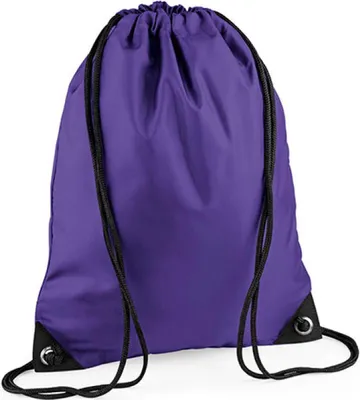 Image de BagBase BG10 | Sac de gym Premium Gymsac | 33 x 45 cm - Couleur : Purple - Taille : 33 x 45 cm