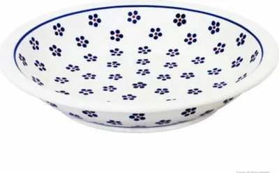 Produktbild von Original Bunzlauer Keramik Teller Suppenteller Speiseteller Essteller tief Ø 22,5 cm [Form 1] im Design 1