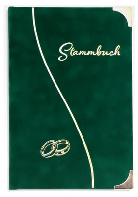 Produktbild von Stammbuch Grün Kijani für die Familie zur Hochzeit und Trauung
