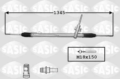 Produktbild von SASIC 7176060 Lenkgetriebe für FORD MONDEO IV Turnier (BA7)