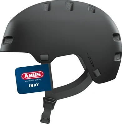 Produktbild von ABUS Fahrradhelm INDY - Dirt-Helm für Dirt, kate, ope und MTB - mit optimierter Stoßdämpfung - für Jugendliche und Erwachsene - Schwarz, Größe M (54-58 cm)