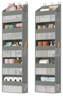 Produktbild von Deurorganizer mit 5 Fächern - Hängendes Aufbewahrungsregal - RDH011GD01