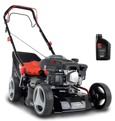Produktbild von Scheppach Benzin-Rasenmäher MS132-42 | 3,3 PS | Radantrieb | 42 cm | 45 L | 7 Höhen | Mulchfunktion | mit Öl