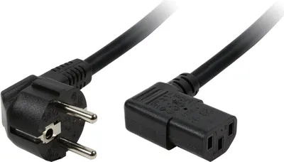 Immagine prodotto di Cavo apparecchio CEE 7/7 90° - C13 90° Nero 2m