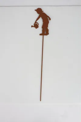 Produktbild von 36x Metall Blumenstecker 38 cm in dekorativer Rostoptik rusty Gartendeko für Beet Terrasse Balkon in verschiedenen Designs