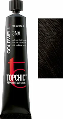 Produktbild von Goldwell Topchic The Naturals, Braun, 3NA, Dark Natural Ash Brown, Unisex, 60 ml, Alle Haare