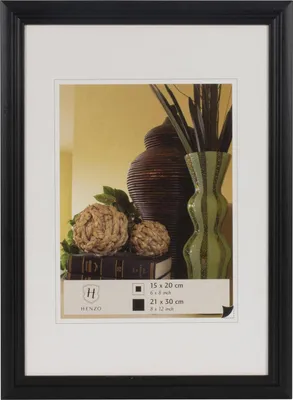 Image de Henzo Artos cadre photo en bois DIN A4 21x30 cm noir
