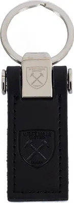 Obrázek produktu pro West Ham United FC - Kožený přívěsek na klíče TA13112 (jedna velikost) (černý)