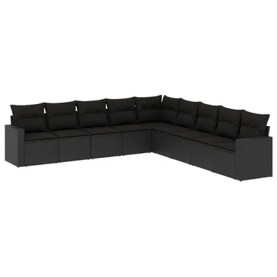 Produktbild von VidaXL 3251422, Schwarz, Rattan, Stahl, 110 kg, Erwachsene & Kinder, 655 mm, 620 mm