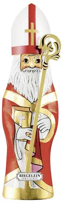 Produktbild Riegelein St Nikolaus mit Mitra und Bischofsstab aus Vollmilch 140g