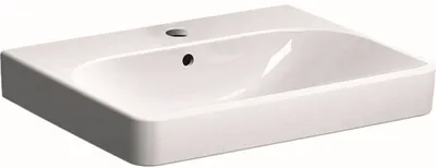 Immagine prodotto di Geberit Smyle Square lavabo 500229, 60x48cm, avec trou pour robinetterie et trop-plein, 500.229.01.1, 500.229.01.1