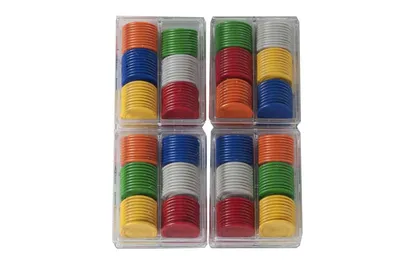 Obrázok produktu pre Longfield Chips Fiches 25 mm/240 kusov v 4 škatuliach