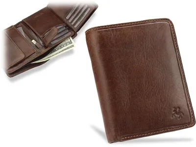 Obrázek produktu pro Visconti pánská peněženka z přírodní kůže RFID světle hnědá 12x9 cm