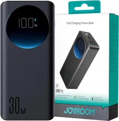 Image de Powerbank Joyroom Jr-Pbf02 30W 20000Mah + câble Usb-A - Usb-C 0.25M - Czarny