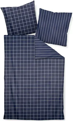 Produktbild von Janine Mako-Satin Kissenhülle Kiss.  40x80 1 teilig  modernclassic 39025-12-602 nachtschattenblau